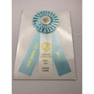 AKC‎ Grand Champion Select Ribbon 2014 Chicagoland Dalmatian Club Blue Rosette